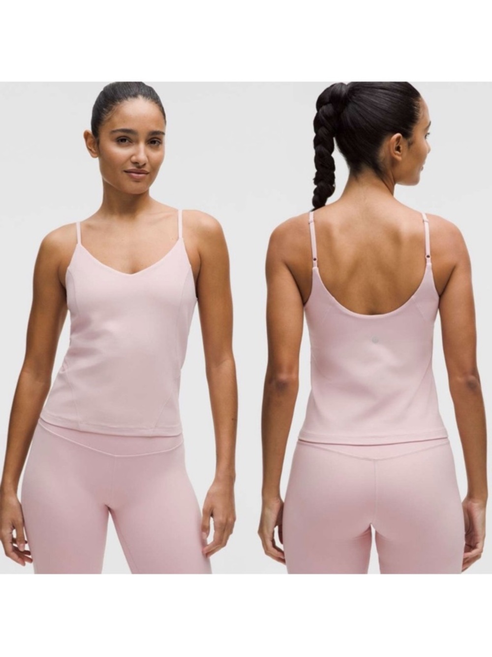 lululemon Align Waist-Length Cami Tank Nulu Pink Haze Sz 8